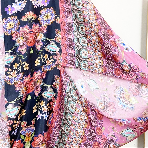 Kachel X Anthropologie Floral Paisley Silk Kimono - Picture 8 of 8